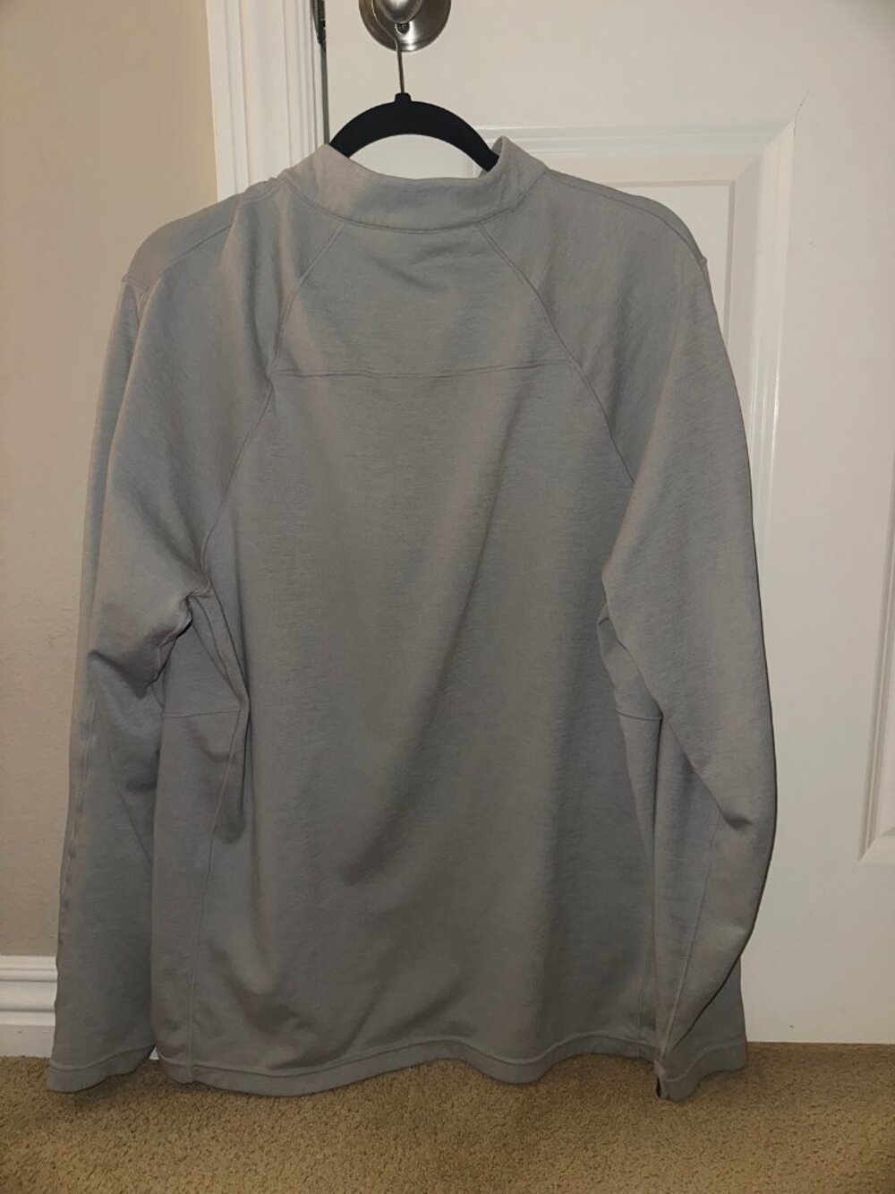 Reigning Champ Men's Gray Quarter Zip Pullover — XL